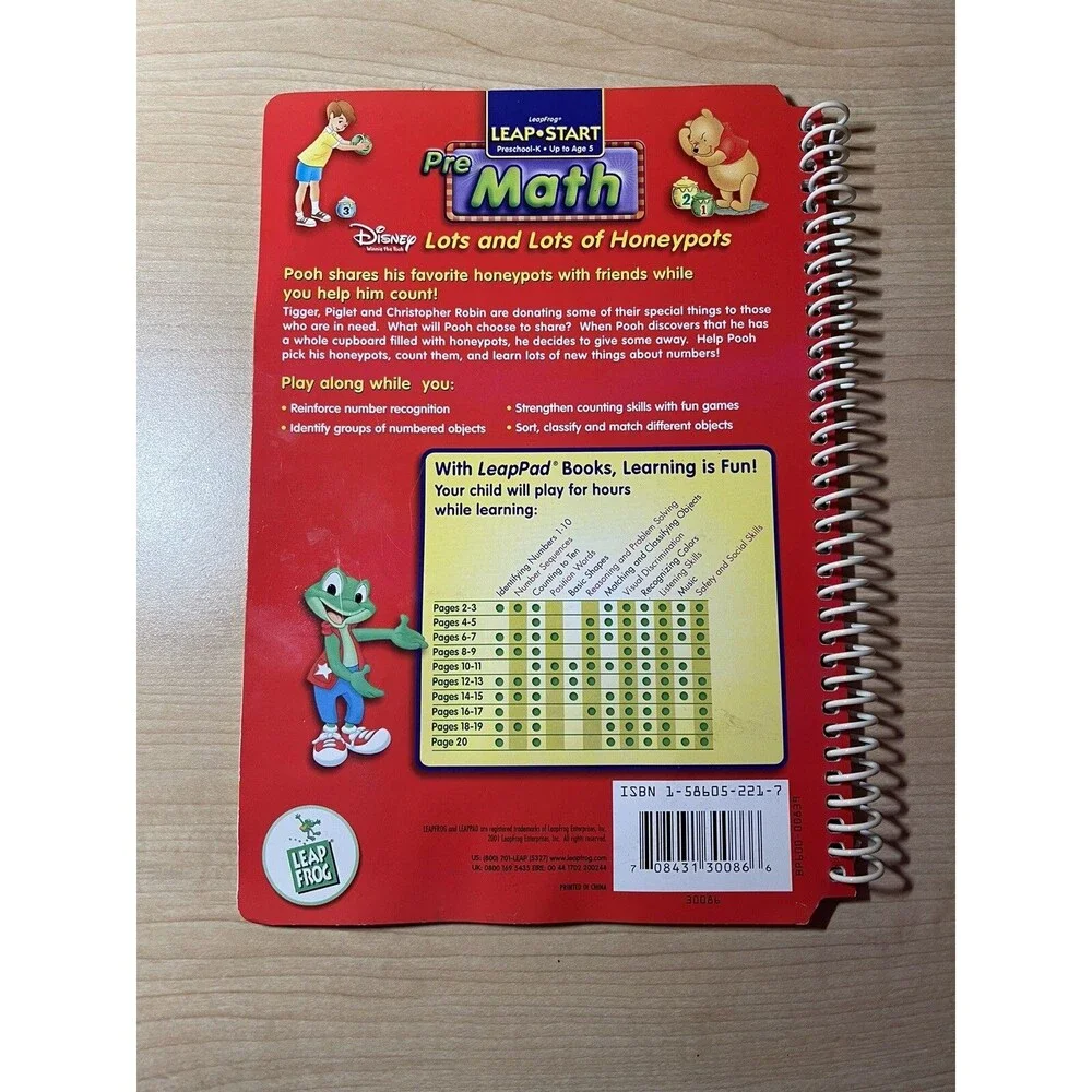 LeapFrog LeapStart Pre-Math Disney Winnie the Pooh: Lots & Lots of Honeypots